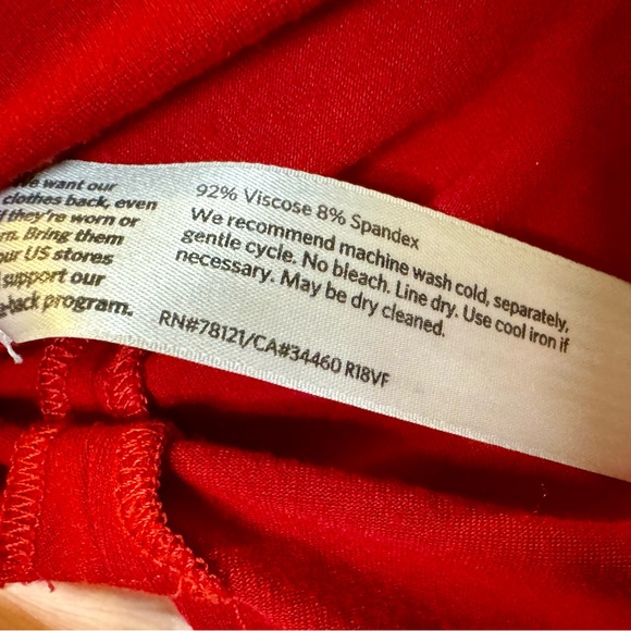 EILEEN FISHER — red, oversized top that comes to mid-thigh - Picture 5 of 6